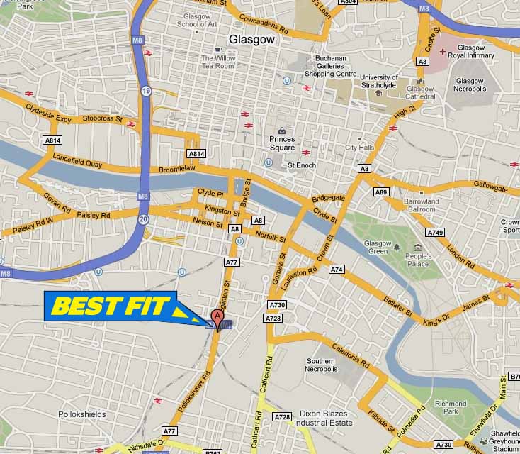 Renault Diagnostics and Servicing - Our Glasgow Service Site  is located just off the M8, a few minutes from the city centre on the main road on the South side of Glasgow.